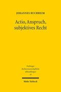 Buchheim |  Actio, Anspruch, subjektives Recht | eBook | Sack Fachmedien