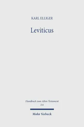 Elliger |  Leviticus | eBook | Sack Fachmedien