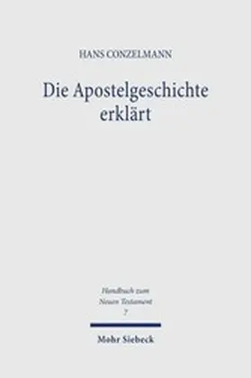 Conzelmann |  Die Apostelgeschichte erklärt | eBook | Sack Fachmedien