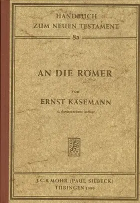 Käsemann |  An die Römer | eBook | Sack Fachmedien