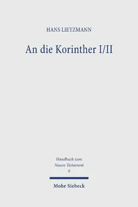 Lietzmann |  An die Korinther I/II | eBook | Sack Fachmedien