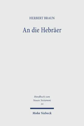 Braun |  An die Hebräer | eBook | Sack Fachmedien