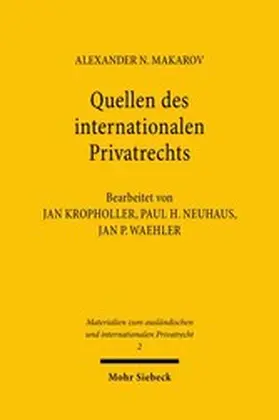 Makarov |  Quellen des internationalen Privatrechts | eBook | Sack Fachmedien