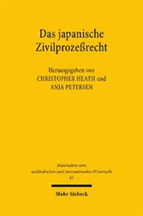 Heath / Petersen |  Das japanische Zivilprozeßrecht | eBook | Sack Fachmedien