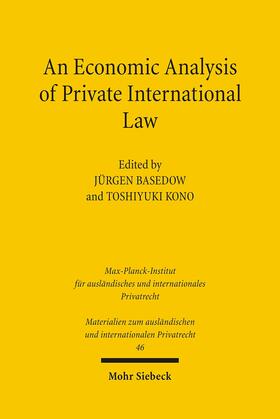 Basedow / Kono / Rühl | An Economic Analysis of Private International Law | E-Book | sack.de