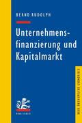 Rudolph |  Unternehmensfinanzierung und Kapitalmarkt | eBook | Sack Fachmedien