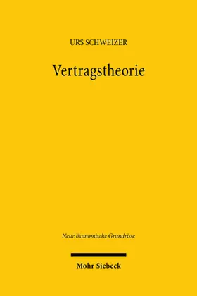 Schweizer |  Vertragstheorie | eBook | Sack Fachmedien