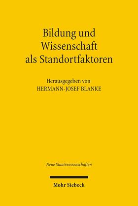 Blanke | Bildung und Wissenschaft als Standortfaktoren | E-Book | sack.de