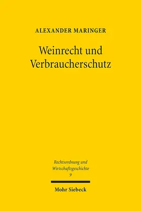 Maringer | Weinrecht und Verbraucherschutz | E-Book | sack.de