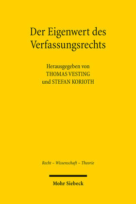 Korioth / Vesting |  Der Eigenwert des Verfassungsrechts | eBook | Sack Fachmedien