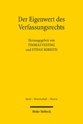 Korioth / Vesting |  Der Eigenwert des Verfassungsrechts | eBook | Sack Fachmedien