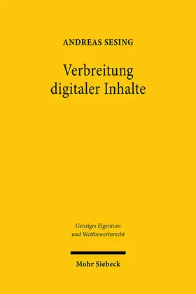 Sesing |  Verbreitung digitaler Inhalte | eBook | Sack Fachmedien