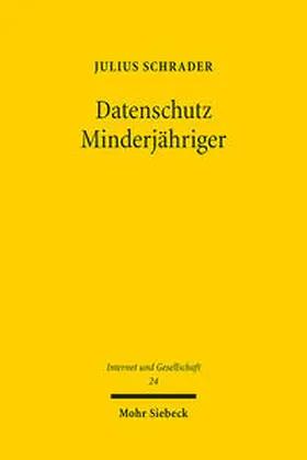 Schrader |  Datenschutz Minderjähriger | Buch |  Sack Fachmedien