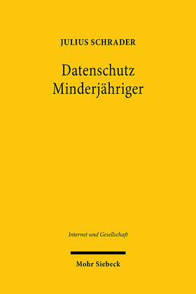 Schrader | Schrader, J: Datenschutz Minderjähriger | Buch | 978-3-16-160751-6 | sack.de