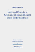 Stanton |  Unity and Disunity in Greek and Christian Thought under the Roman Peace | eBook | Sack Fachmedien