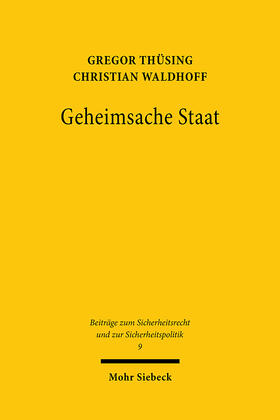 Thüsing / Waldhoff | Geheimsache Staat | E-Book | sack.de