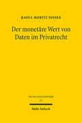 Nissen |  Nissen, R: Der monetäre Wert von Daten im Privatrecht | Buch |  Sack Fachmedien