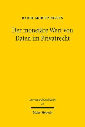Nissen | Der monetäre Wert von Daten im Privatrecht | E-Book | sack.de