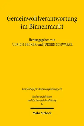Becker / Schwarze |  Gemeinwohlverantwortung im Binnenmarkt | eBook | Sack Fachmedien