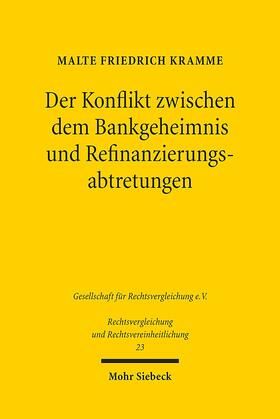 Kramme |  Der Konflikt zwischen dem Bankgeheimnis und Refinanzierungsabtretungen | eBook | Sack Fachmedien