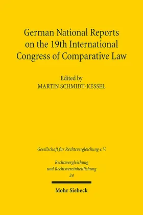 Schmidt-Kessel |  German National Reports on the 19th International Congress of Comparative Law | eBook | Sack Fachmedien