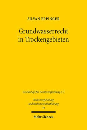 Eppinger | Grundwasserrecht in Trockengebieten | E-Book | sack.de