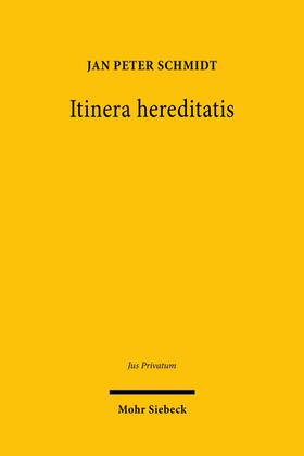 Schmidt |  Itinera hereditatis | Buch |  Sack Fachmedien