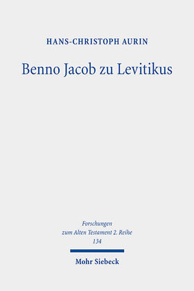 Aurin |  Benno Jacob zu Levitikus | eBook | Sack Fachmedien
