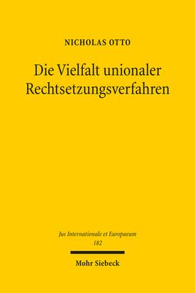 Otto | Die Vielfalt unionaler Rechtsetzungsverfahren | Buch | sack.de