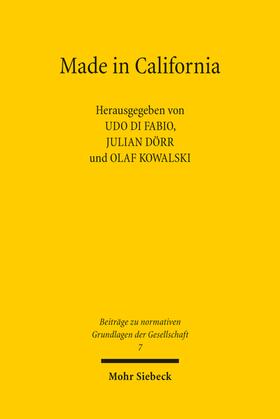 Di Fabio / Dörr / Kowalski |  Made in California | Buch |  Sack Fachmedien