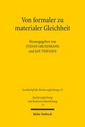 Grundmann / Thiessen |  Von formaler zu materialer Gleichheit | Buch |  Sack Fachmedien