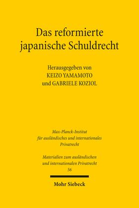Yamamoto / Koziol | Das reformierte japanische Schuldrecht | Buch | 978-3-16-161142-1 | sack.de