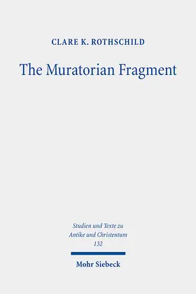 Rothschild |  The Muratorian Fragment | Buch |  Sack Fachmedien