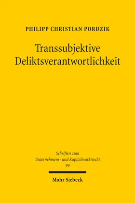 Pordzik | Transsubjektive Deliktsverantwortlichkeit | E-Book | www.sack.de