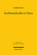 Oei |  Rechtsmethodik in China | Buch |  Sack Fachmedien