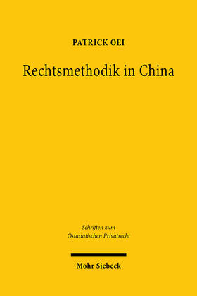 Oei | Rechtsmethodik in China | E-Book | sack.de