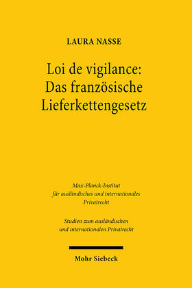 Nasse |  Loi de vigilance: Das französische Lieferkettengesetz | eBook | Sack Fachmedien