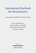 Figal / Zimmermann |  International Yearbook for Hermeneutics / Internationales Jahrbuch für Hermeneutik | eBook | Sack Fachmedien