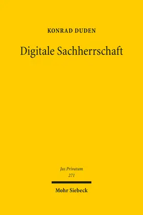 Duden |  Digitale Sachherrschaft | Buch |  Sack Fachmedien