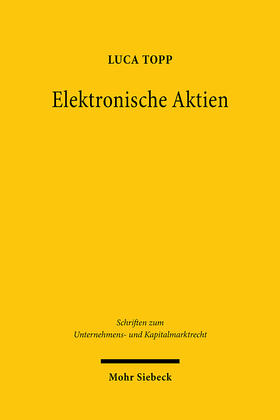 Topp |  Topp, L: Elektronische Aktien | Buch |  Sack Fachmedien