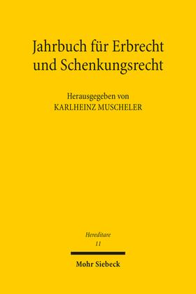 Muscheler | Jahrbuch für Erbrecht und Schenkungsrecht | E-Book | sack.de
