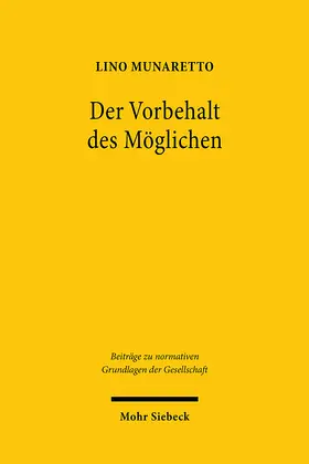 Munaretto |  Der Vorbehalt des Möglichen | eBook | Sack Fachmedien