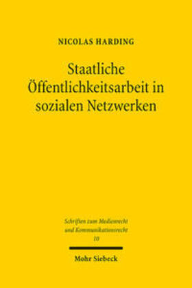 Harding | Staatliche Öffentlichkeitsarbeit in sozialen Netzwerken | Buch | 978-3-16-161792-8 | sack.de
