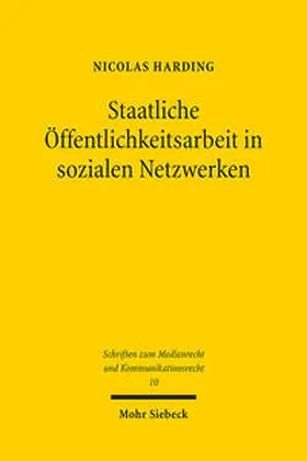 Harding | Staatliche Öffentlichkeitsarbeit in sozialen Netzwerken | Buch | 978-3-16-161792-8 | sack.de