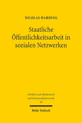 Harding | Staatliche Öffentlichkeitsarbeit in sozialen Netzwerken | E-Book | sack.de