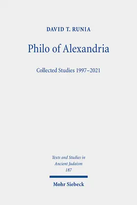 Runia | Philo of Alexandria | Buch | 978-3-16-161876-5 | sack.de