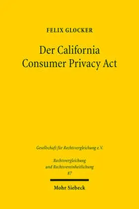 Glocker |  Der California Consumer Privacy Act | Buch |  Sack Fachmedien