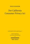 Glocker |  Der California Consumer Privacy Act | Buch |  Sack Fachmedien