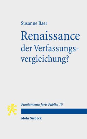 Baer | Renaissance der Verfassungsvergleichung? | Buch | 978-3-16-162073-7 | sack.de