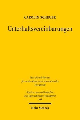 Scheuer | Unterhaltsvereinbarungen | Buch | 978-3-16-162096-6 | sack.de